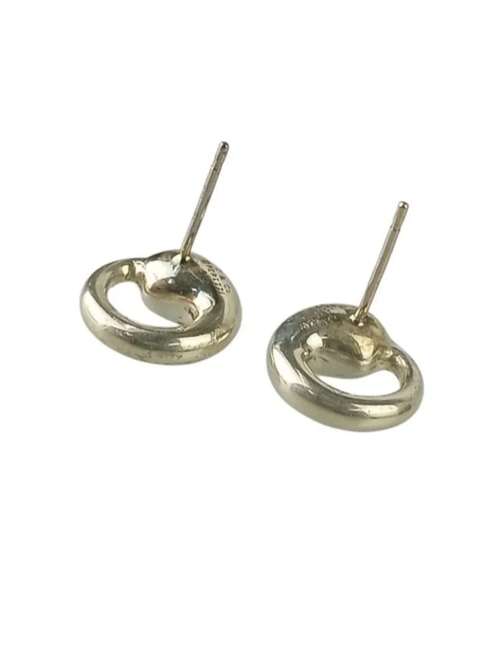 Tiffany & Co Earrings Elsa Peretti Eternal Circle 925 Sterling Silver